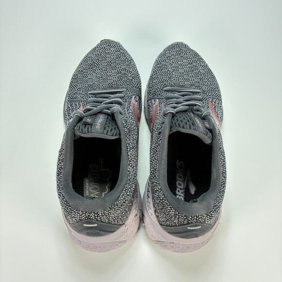 Brooks Adrenaline GTS 21 Wide Dark Gray Running Shoes 1203291D528 Women's Size 8 - Picture 6 of 13